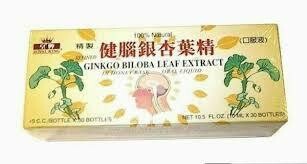 Ginko Biloba Leaf Extract 10cc/30 Bottles