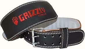 Grizzly Fitness 4-Inch Padded Enforcer Training Belt, Large