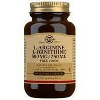 L-Arginine/L-Ornithine 500/250 mg Vegetable Capsules