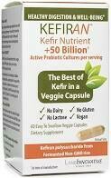 Kefiran Kefir Nutrient Veggie Capsules For Digestive Health - 60 Ea