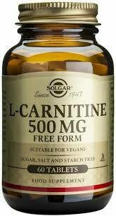 L-Carnitine 500 mg, 60 Tablets