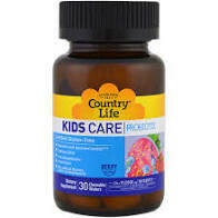 Kids Care Probiotic, Berry Flavor, 90 Chewable Wafers - Country Life