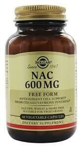 NAC 600 mg Vegetable Capsules, 60 vc