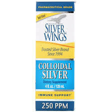 Natural Path Silver Wings Dietary Mineral Supplement, Colloidal Silver, 250 Ppm, 4 Oz (113.4 G)