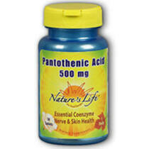 Nature&#39;s Life Pantothenic Acid Tablets, 500 Mg, 250 Count
