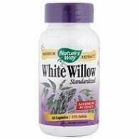 Natures Way White Willow Standardized Extract Capsules, Maximum Potency - 60 Ea
