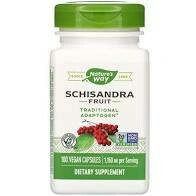 Natures Way Schisandra Fruit 100 Vegetarian Capsules