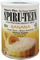 Nature&#39;s Plus Spiru-Tein High Protein Energy Meal, Banana, 2.4 lb