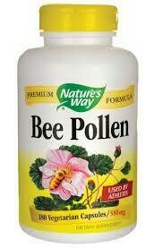 Natures Way Bee Pollen, 100 Caps (Pack of 3)