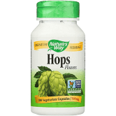 Natures Way Hops Flowers Capsules, Premium Herbal - 100 Ea