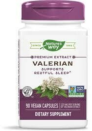 Natures Way Premium Herbal Valerian Root Capsules, 530 Mg - 100 Ea