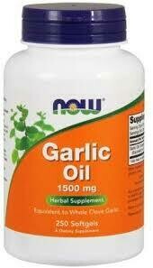 Now Foods: Garlic Oil Herbal Supplement 1500 mg, 250 sgels