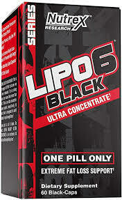 Nutrex Research LIPO6 Hers Black Extreme Potency Weight Loss Support Dietary Supplement, 120 count