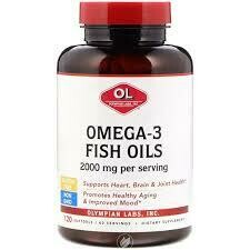 Omega 3 Fish Oils 1g (180EPA/120DHA), 120 softgel