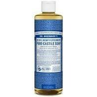 Organic Castile Liquid Soap Peppermint, 16 ounce