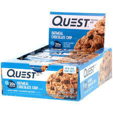 QUEST Oatmeal Chocolate Chip Bar, 2.12 Ounce (Pack of 12)