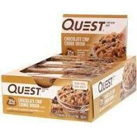 QUEST Chocolate Chip Cookie Dough Bar, 2.12 Ounce (Pack of 12)
