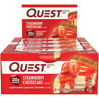 Quest Nutrition Protein Bar, Strawberry Cheesecake, 20g Protein, 2.1oz Bar