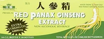 Royal King Red Panax Ginseng Extract 6000mg 10c.c./bottle X 30