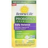 Renew Life Daily Balance Probiotics &amp; Prebiotics