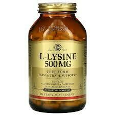 Solgar  L Lysine 500 Mg 250 Vegetable Capsules