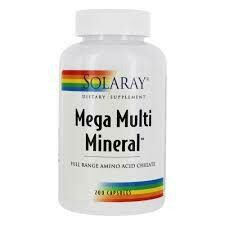 Solaray Mega Multi Mineral Vitamin Capsules, 100 Count