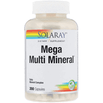 Solaray Mega Multi Mineral 200 Caps