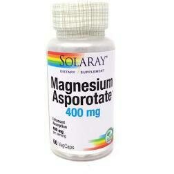 Solaray - Magnesium Asporotate, 400 Mg, 60 Capsules