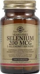Solgar Seleno 6 200 mcg Yeast Free * - 100 TAB