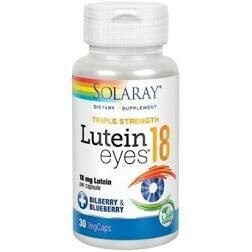 Solaray Dietary Supplement Advanced Lutein Eyes 30 Veg Capsule