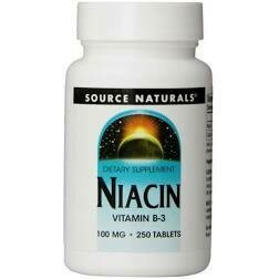 Source Naturals Niacin Vitamin B3 100 Mg 250 Tablets