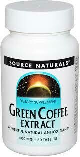 Source Naturals Green Coffee Extract, 30 Tablets