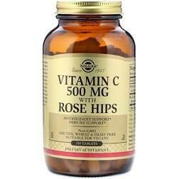 Solgar Vitamin C 500 Mg With Rose Hips 250 Tablets