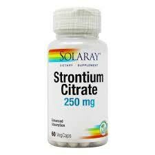 Strontium Citrate 250 Mg 60 Veg Capsule