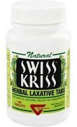 Swiss Kriss Herbal Laxative Tablets 120 Tablets