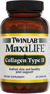 TwinLab MaxiLife Collagen Type II with Hyaluronic Acid Capsules