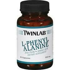 Twinlab L-Phenylalanine Amino Acid Capsules, 60ct