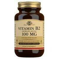 Vitamin B2 (Riboflavin) 100 mg Vegetable Capsules