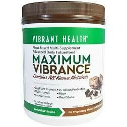 Vibrant Health - Maximum Vibrance Multi-Supplement Version 1.1 Chocolate - 28.2 Oz.