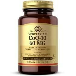 Vegetarian CoQ-10 60 mg Vegetable Capsules, 60 vc