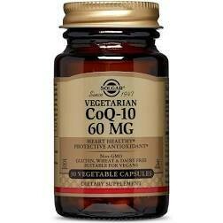 Vegetarian CoQ-10 60 mg Vegetable Capsules, 30 vc