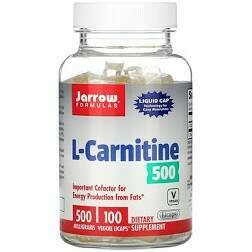 Jarrow Formulas - L-Carnitine, 500 Mg, 100 Veggie Caps