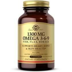1300 mg Omega 3-6-9 60 softgels