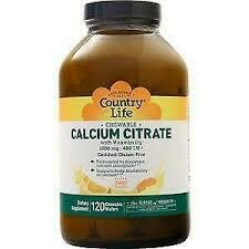 Chewable Calcium Citrate With Vitamin D3 120 Wafers