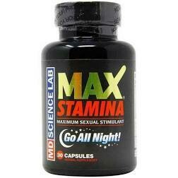 MD Science Lab 1062637 Maxstamina With Horny Goat Weed And Yohimbe 30 Capsules
