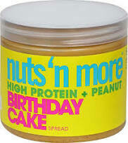 Nuts&#39;n More Birthday Cake High Protein Peanut Spread - 16 oz (454 Grams) By Nut