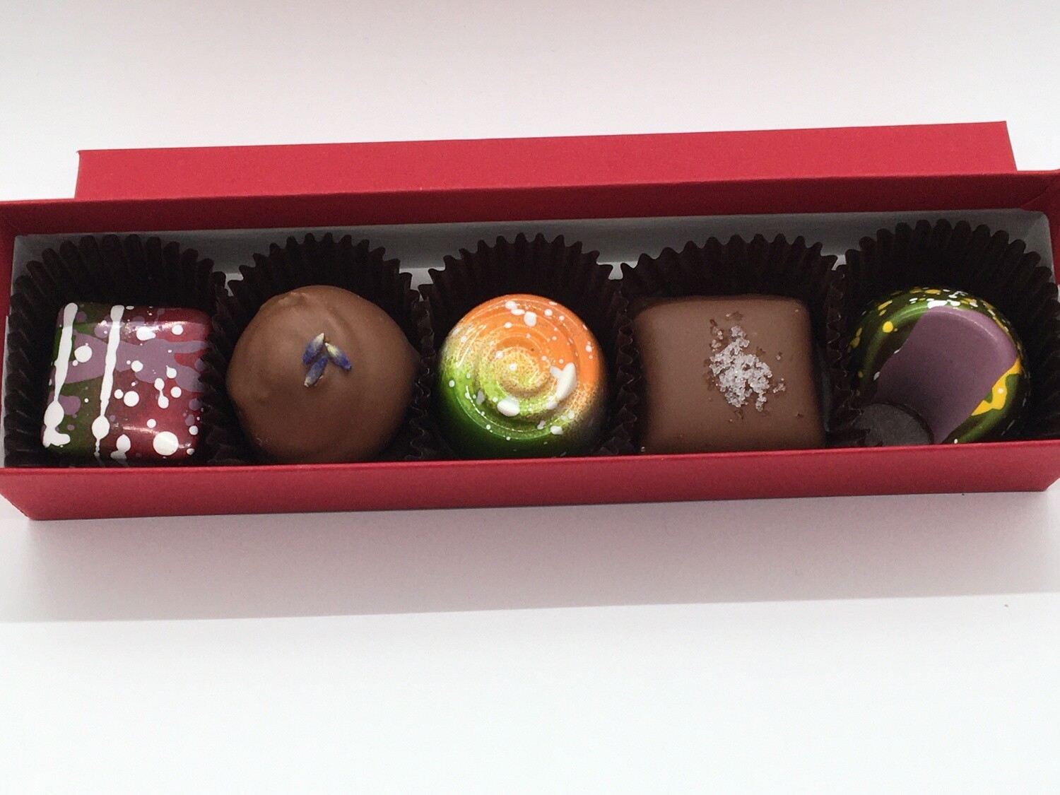 5-piece box of chocolates