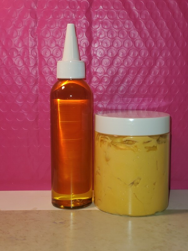 4oz Liquid Gold + 8oz Gold Hair Butter  Bundle Deal!