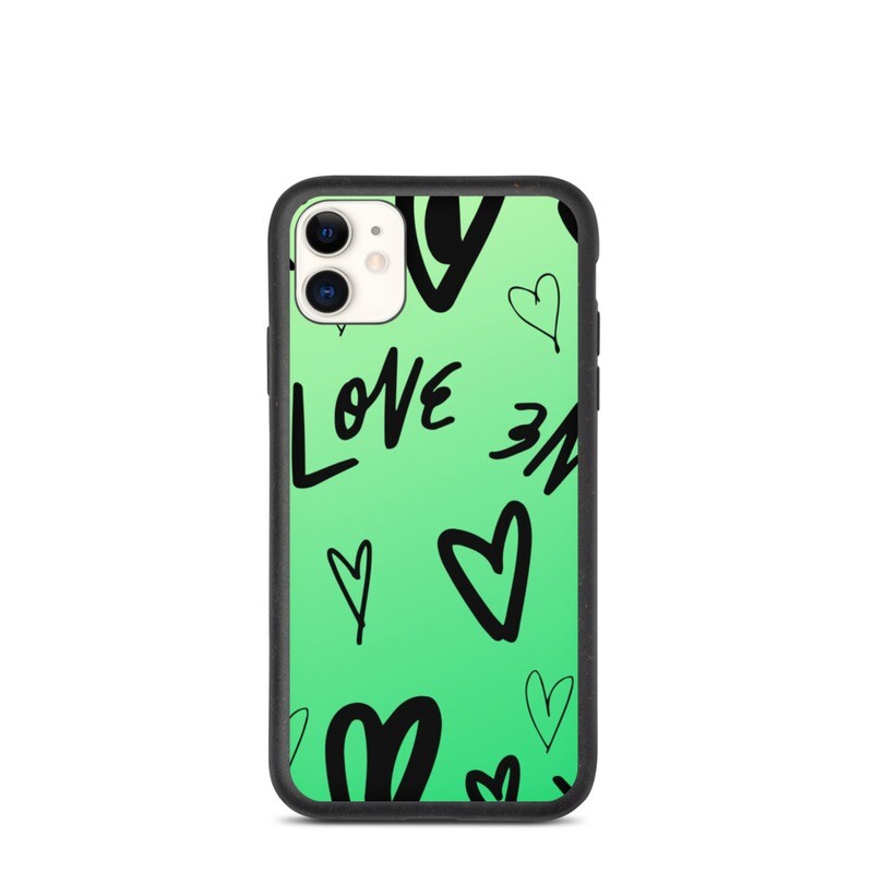  green love Biodegradable phone case