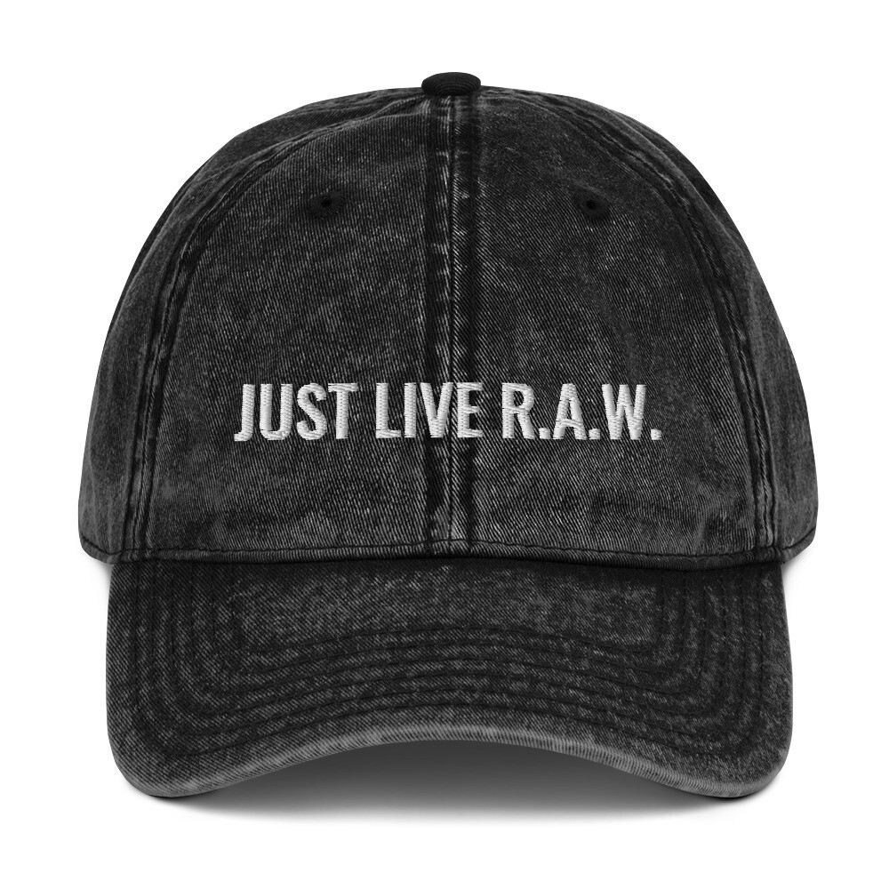JUST LIVE R.A.W. Vintage Cotton Twill Cap